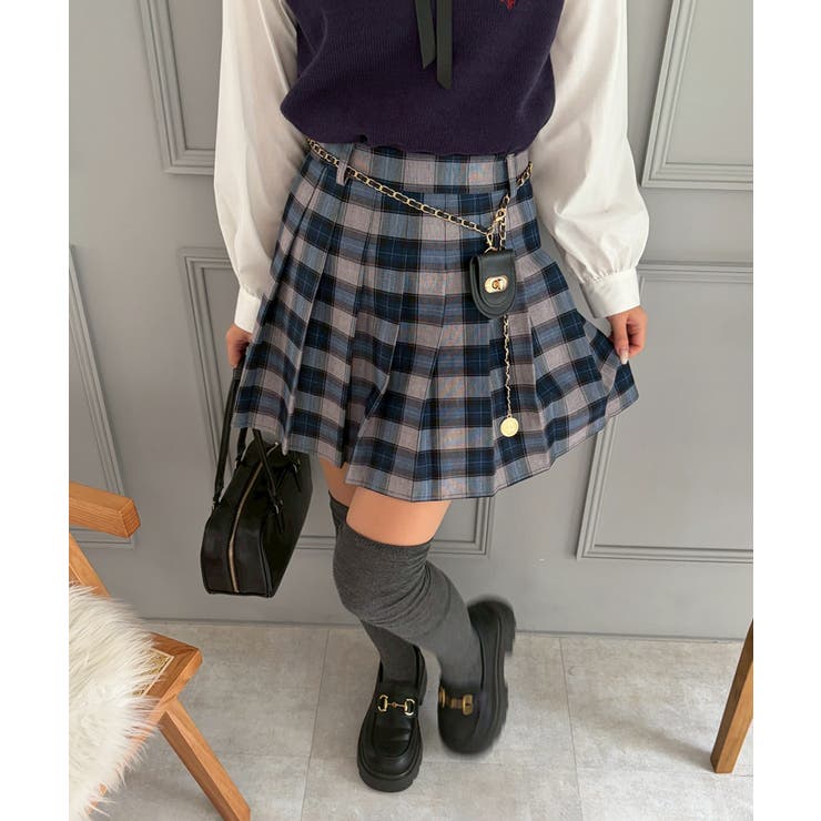 チャーム付プリーツミニスカート | NICE CLAUP / OLIVE des OLIVE　OUTLET | 詳細画像74 