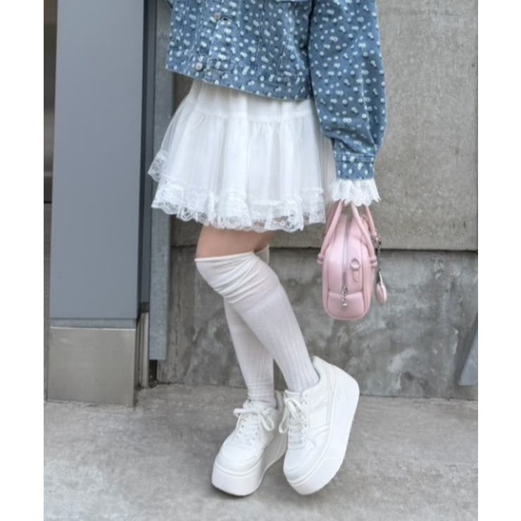 重ねチュールミニスカート | RMAF　NICE CLAUP / OLIVE des OLIVE | 詳細画像1 