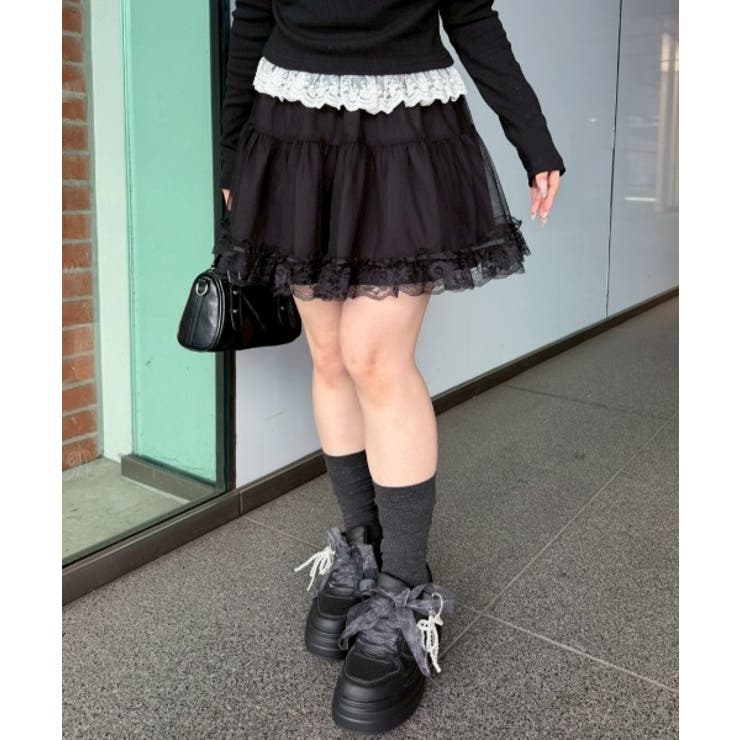 重ねチュールミニスカート | RMAF　NICE CLAUP / OLIVE des OLIVE | 詳細画像20 