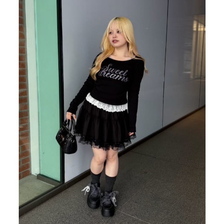 重ねチュールミニスカート | RMAF　NICE CLAUP / OLIVE des OLIVE | 詳細画像22 