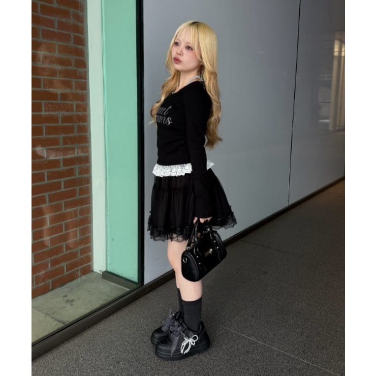 重ねチュールミニスカート | RMAF　NICE CLAUP / OLIVE des OLIVE | 詳細画像23 