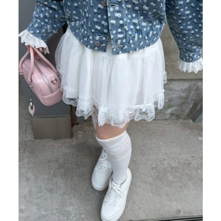 重ねチュールミニスカート | RMAF　NICE CLAUP / OLIVE des OLIVE | 詳細画像2 