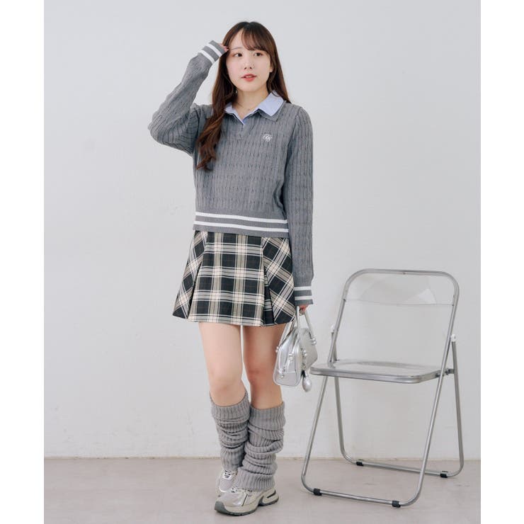 チェックプリーツミニスカート | NICE CLAUP / OLIVE des OLIVE　OUTLET | 詳細画像13 