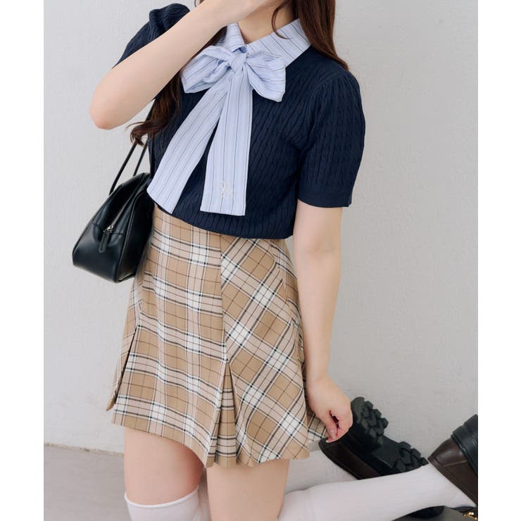 チェックプリーツミニスカート | NICE CLAUP / OLIVE des OLIVE　OUTLET | 詳細画像15 