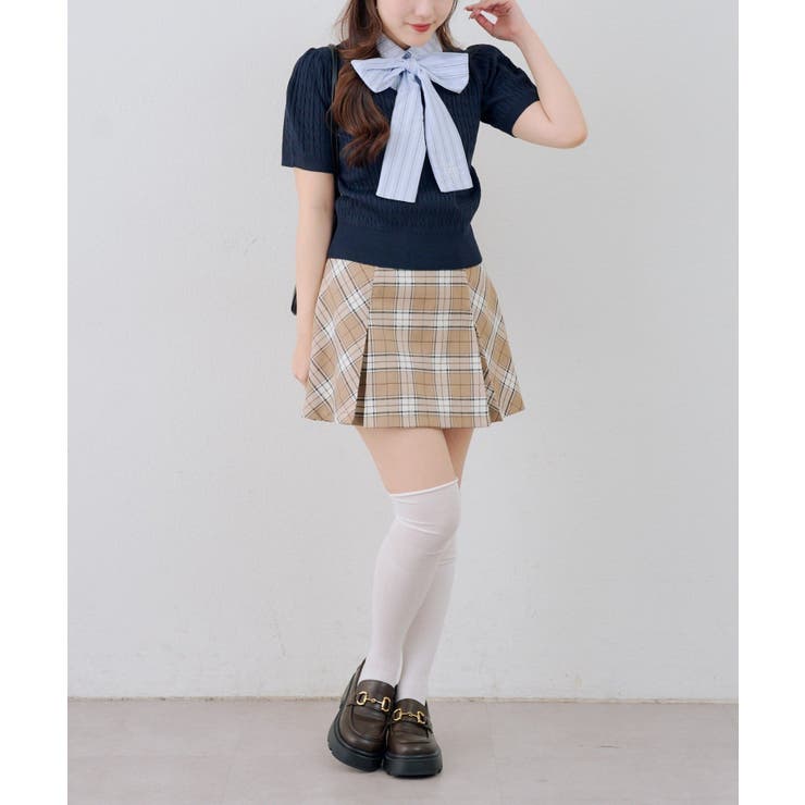 チェックプリーツミニスカート | NICE CLAUP / OLIVE des OLIVE　OUTLET | 詳細画像16 