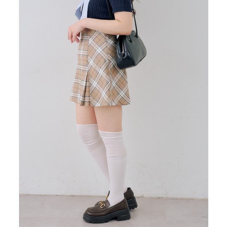 チェックプリーツミニスカート | NICE CLAUP / OLIVE des OLIVE　OUTLET | 詳細画像17 