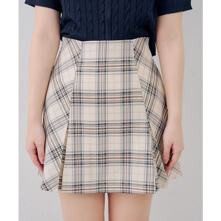 チェックプリーツミニスカート | NICE CLAUP / OLIVE des OLIVE　OUTLET | 詳細画像21 