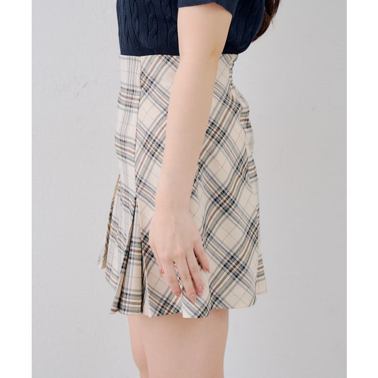 チェックプリーツミニスカート | NICE CLAUP / OLIVE des OLIVE　OUTLET | 詳細画像22 