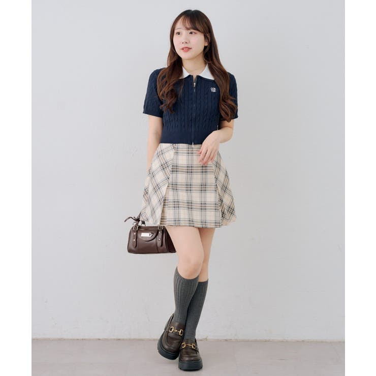 チェックプリーツミニスカート | NICE CLAUP / OLIVE des OLIVE　OUTLET | 詳細画像6 