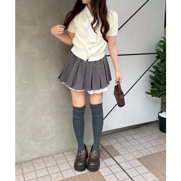 ダブルウエストプリーツミニスカート | RMAF　NICE CLAUP / OLIVE des OLIVE | 詳細画像8 