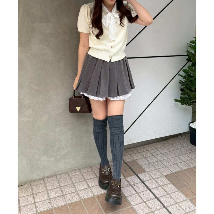 ダブルウエストプリーツミニスカート | RMAF　NICE CLAUP / OLIVE des OLIVE | 詳細画像9 