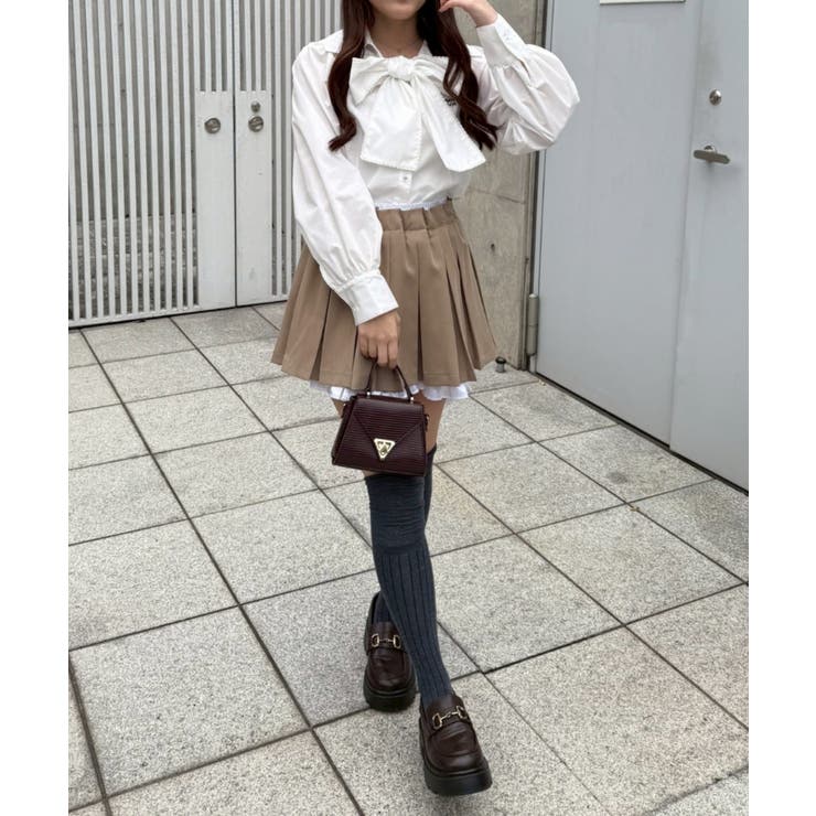 ダブルウエストプリーツミニスカート | RMAF　NICE CLAUP / OLIVE des OLIVE | 詳細画像18 