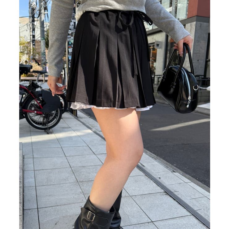 ダブルウエストプリーツミニスカート | RMAF　NICE CLAUP / OLIVE des OLIVE | 詳細画像23 