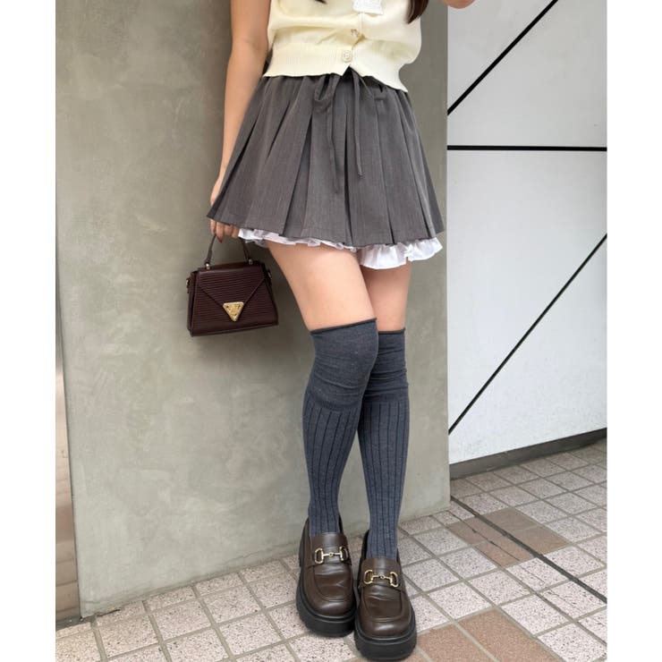 ダブルウエストプリーツミニスカート | RMAF　NICE CLAUP / OLIVE des OLIVE | 詳細画像3 