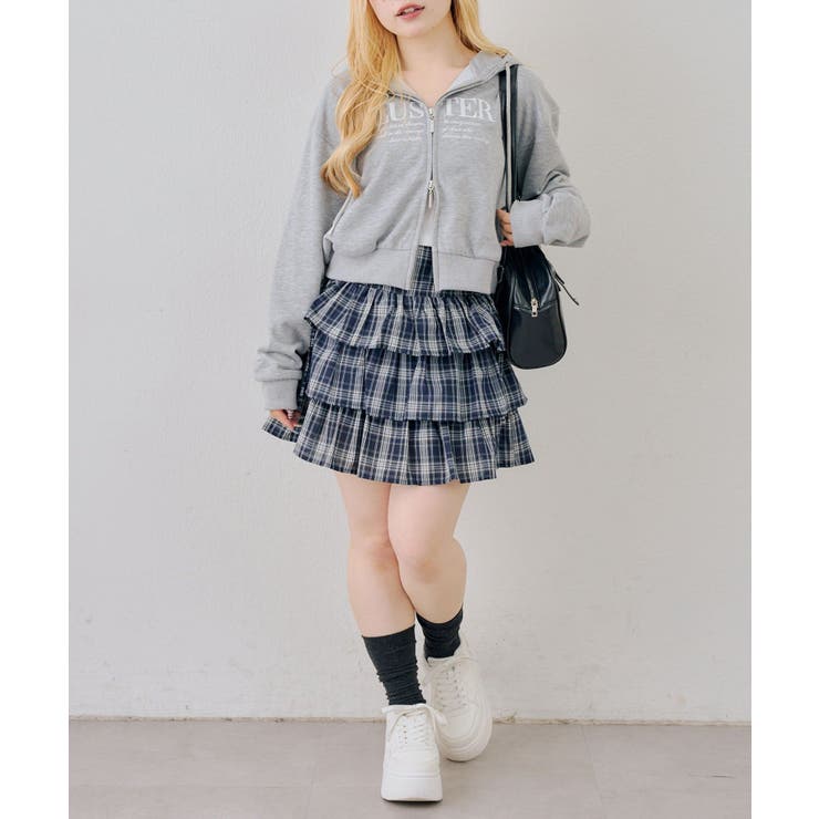 【セットアップ対応】サイドリボンティアードミニスカート | RMAF　NICE CLAUP / OLIVE des OLIVE | 詳細画像13 