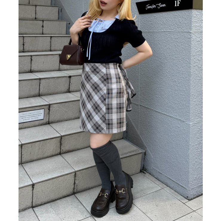 後ろ姿も可愛い、バックリボンミニスカート | RMAF　NICE CLAUP / OLIVE des OLIVE | 詳細画像11 