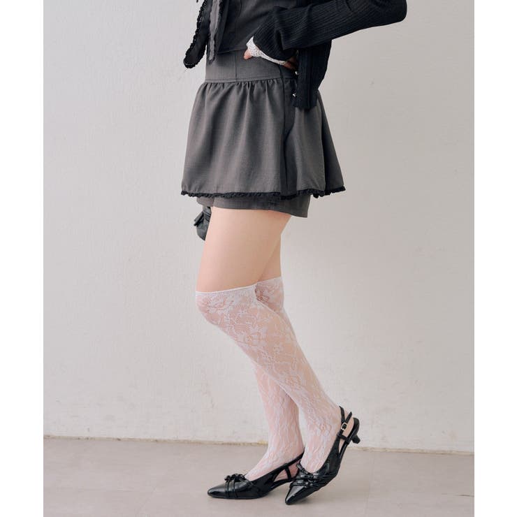 【セットアップ対応】レース付フリフリスカパン | RMAF　NICE CLAUP / OLIVE des OLIVE | 詳細画像4 