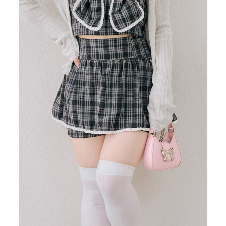 チェック | 【セットアップ対応】レース付フリフリスカパン | RMAF　NICE CLAUP / OLIVE des OLIVE