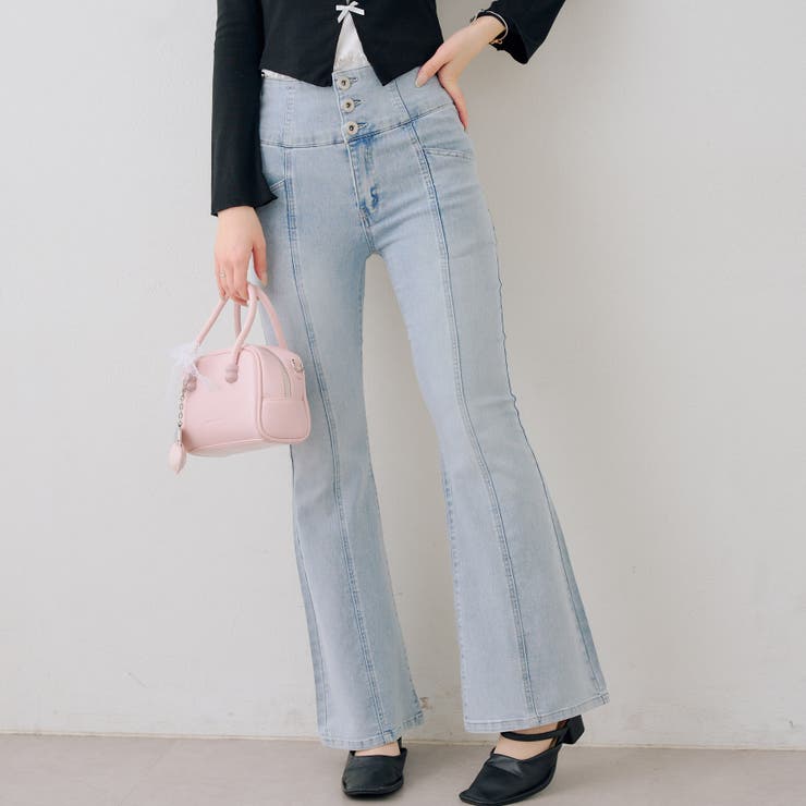 【S/M展開】後レースアップフレアパンツ | RMAF　NICE CLAUP / OLIVE des OLIVE | 詳細画像12 