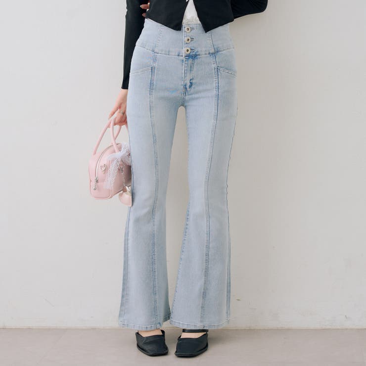 【S/M展開】後レースアップフレアパンツ | RMAF　NICE CLAUP / OLIVE des OLIVE | 詳細画像13 