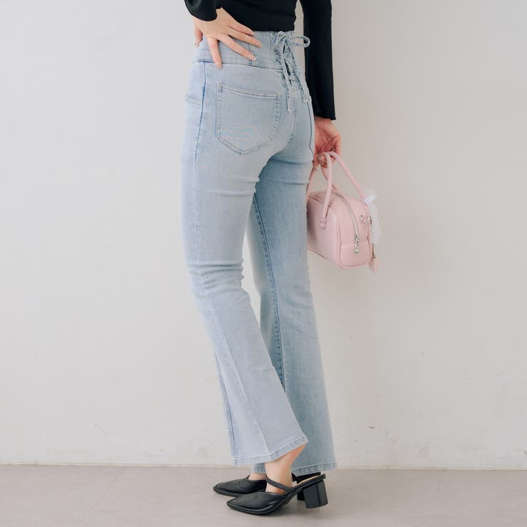 【S/M展開】後レースアップフレアパンツ | RMAF　NICE CLAUP / OLIVE des OLIVE | 詳細画像15 