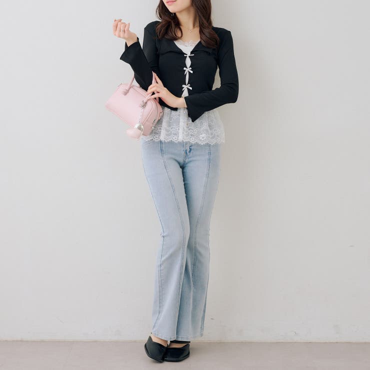 【S/M展開】後レースアップフレアパンツ | RMAF　NICE CLAUP / OLIVE des OLIVE | 詳細画像17 