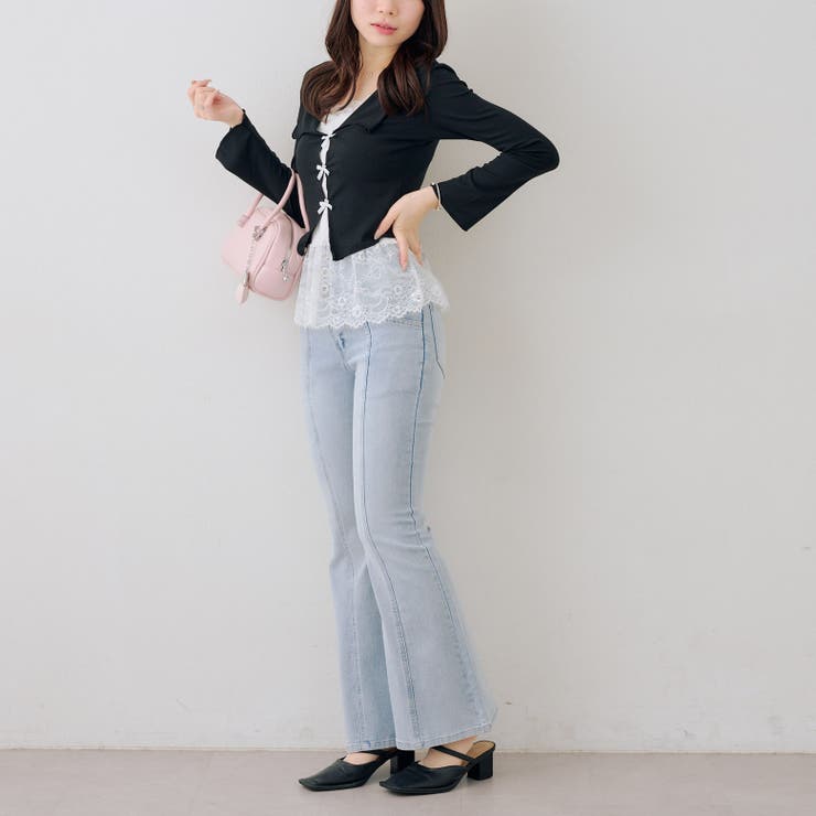 【S/M展開】後レースアップフレアパンツ | RMAF　NICE CLAUP / OLIVE des OLIVE | 詳細画像18 