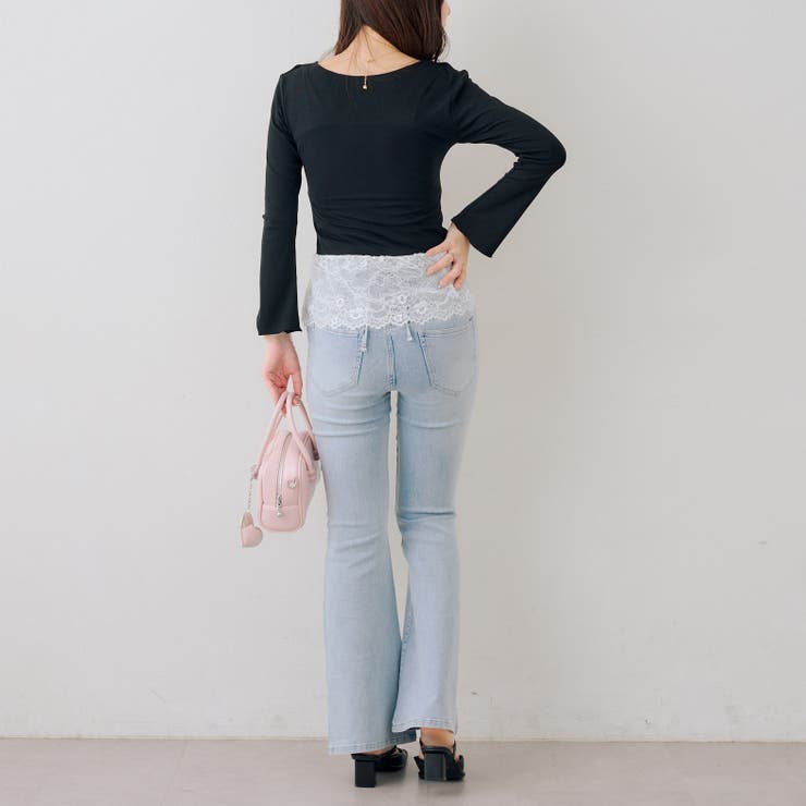 【S/M展開】後レースアップフレアパンツ | RMAF　NICE CLAUP / OLIVE des OLIVE | 詳細画像20 