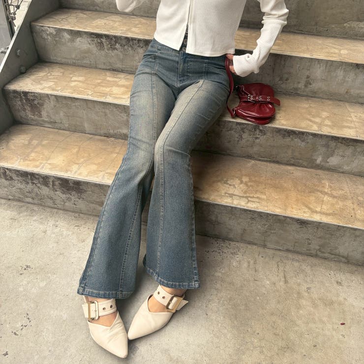 【S/M展開】後レースアップフレアパンツ | RMAF　NICE CLAUP / OLIVE des OLIVE | 詳細画像31 