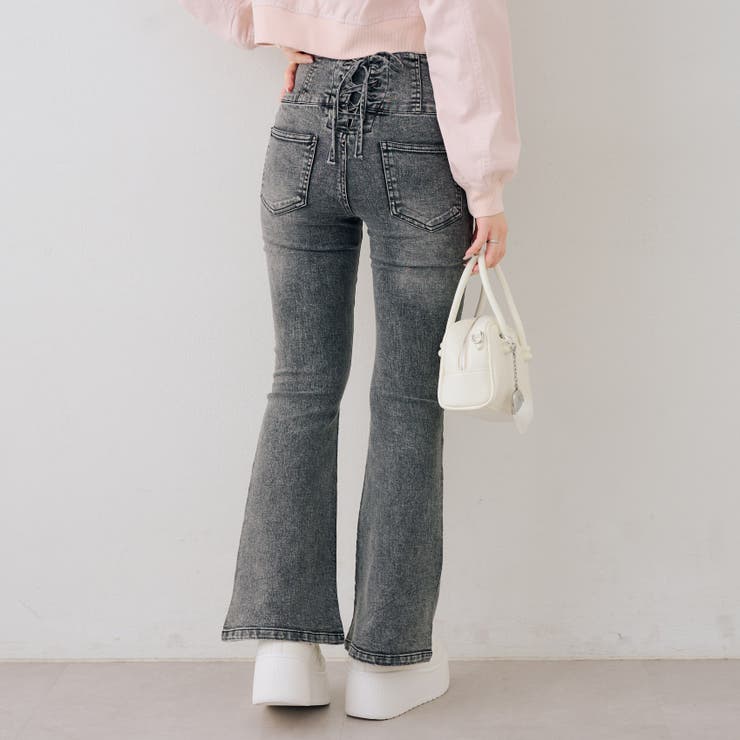 【S/M展開】後レースアップフレアパンツ | RMAF　NICE CLAUP / OLIVE des OLIVE | 詳細画像25 