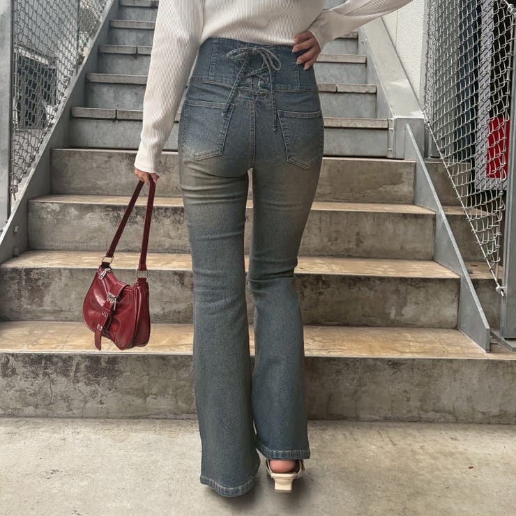 【S/M展開】後レースアップフレアパンツ | RMAF　NICE CLAUP / OLIVE des OLIVE | 詳細画像36 