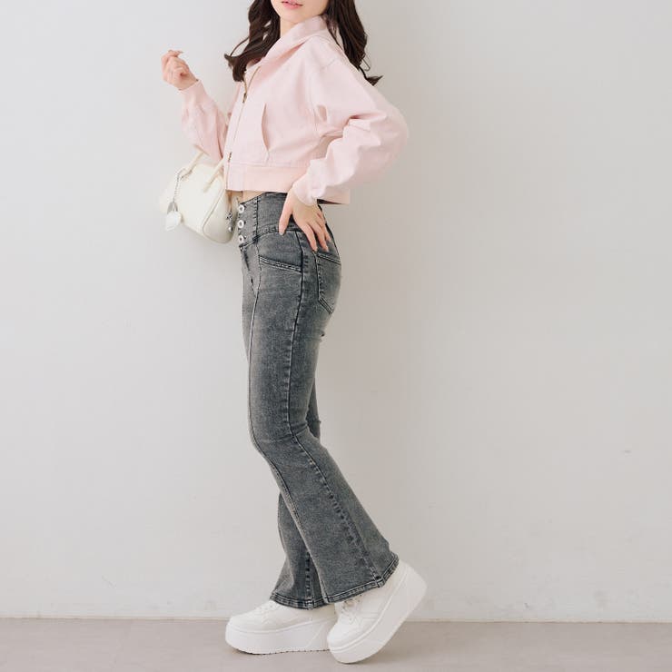 【S/M展開】後レースアップフレアパンツ | RMAF　NICE CLAUP / OLIVE des OLIVE | 詳細画像29 