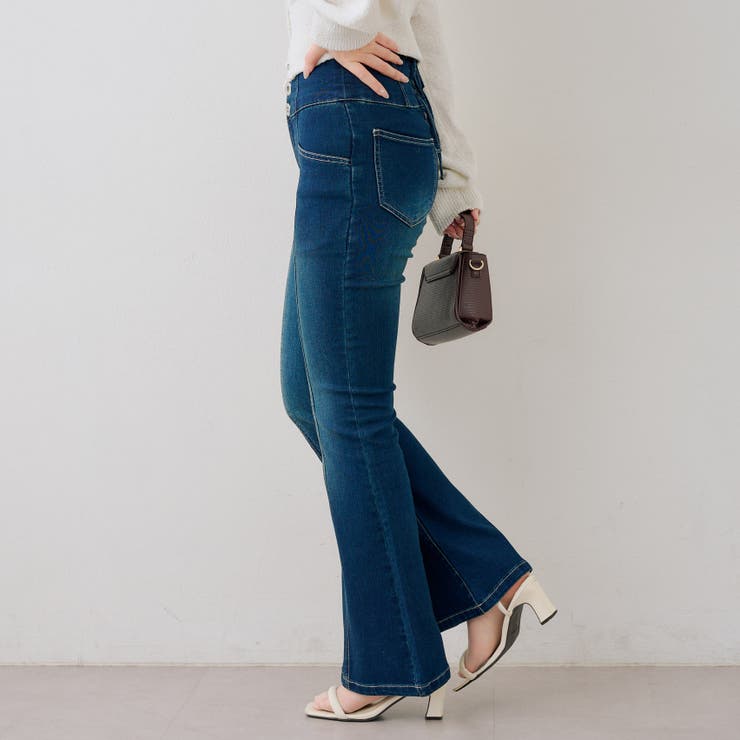 【S/M展開】後レースアップフレアパンツ | RMAF　NICE CLAUP / OLIVE des OLIVE | 詳細画像5 