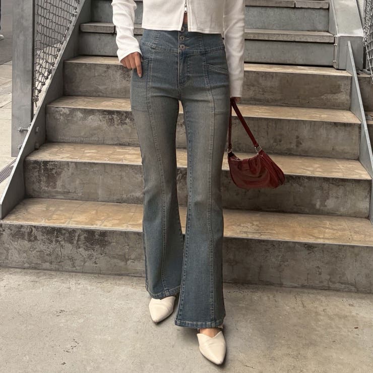 【S/M展開】後レースアップフレアパンツ | RMAF　NICE CLAUP / OLIVE des OLIVE | 詳細画像33 