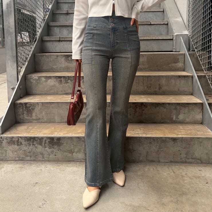 【S/M展開】後レースアップフレアパンツ | RMAF　NICE CLAUP / OLIVE des OLIVE | 詳細画像34 