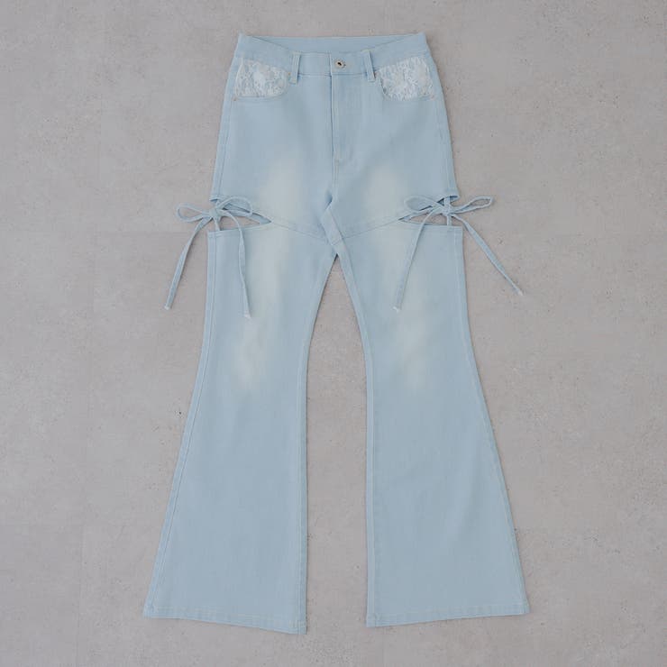 リボン付サイドスリットフレアパンツ | RMAF　NICE CLAUP / OLIVE des OLIVE | 詳細画像24 