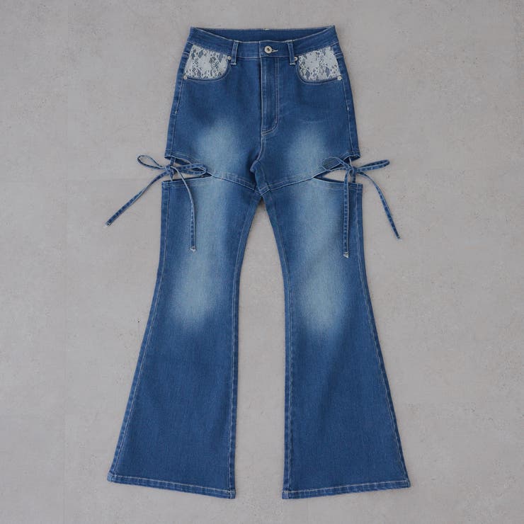 リボン付サイドスリットフレアパンツ | RMAF　NICE CLAUP / OLIVE des OLIVE | 詳細画像25 