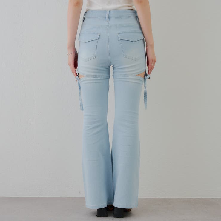 リボン付サイドスリットフレアパンツ | RMAF　NICE CLAUP / OLIVE des OLIVE | 詳細画像28 