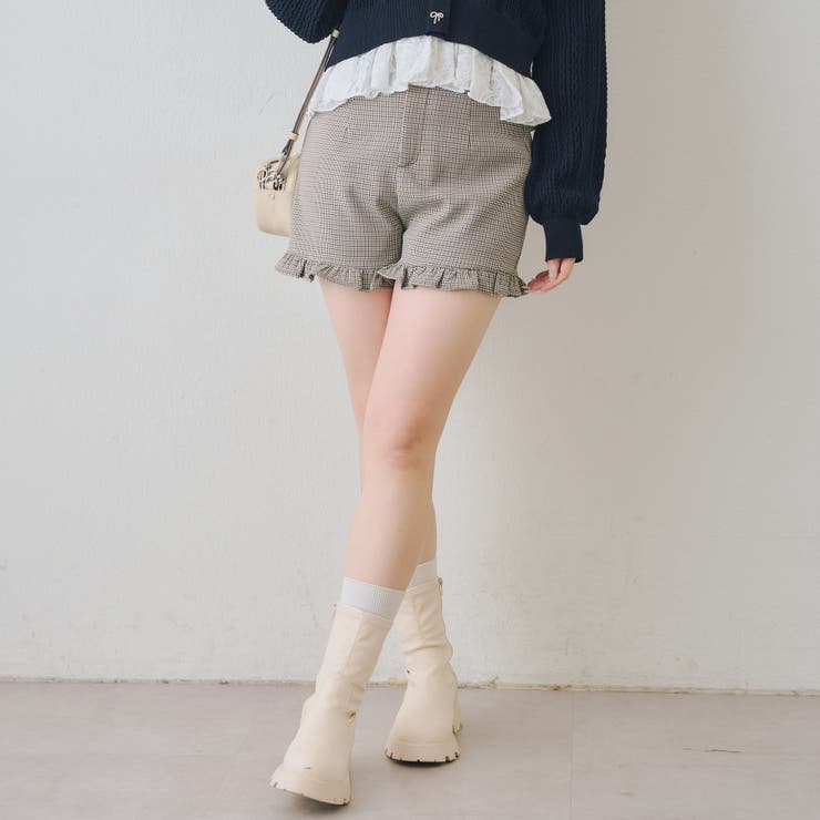 【セットアップ対応】裾フリルショートパンツ | RMAF　NICE CLAUP / OLIVE des OLIVE | 詳細画像12 