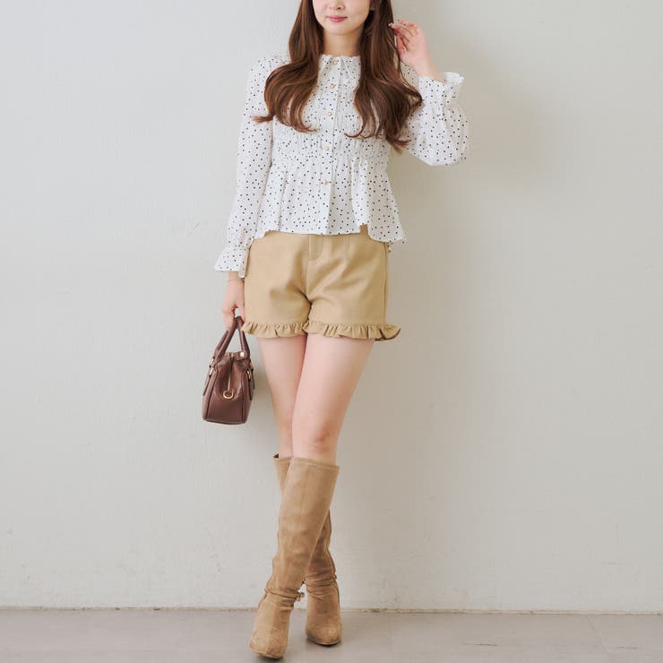 【セットアップ対応】裾フリルショートパンツ | RMAF　NICE CLAUP / OLIVE des OLIVE | 詳細画像29 