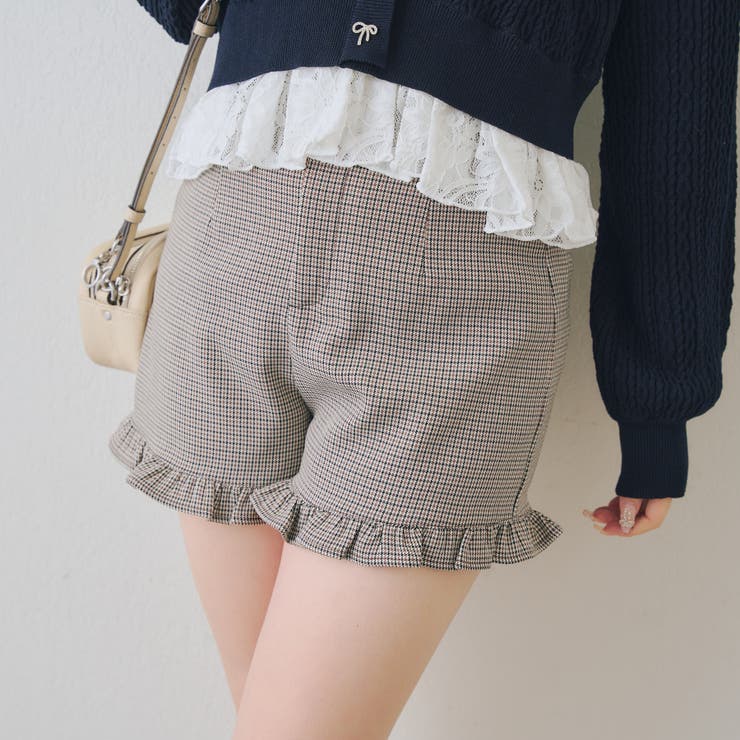 柄1 | 【セットアップ対応】裾フリルショートパンツ | RMAF　NICE CLAUP / OLIVE des OLIVE
