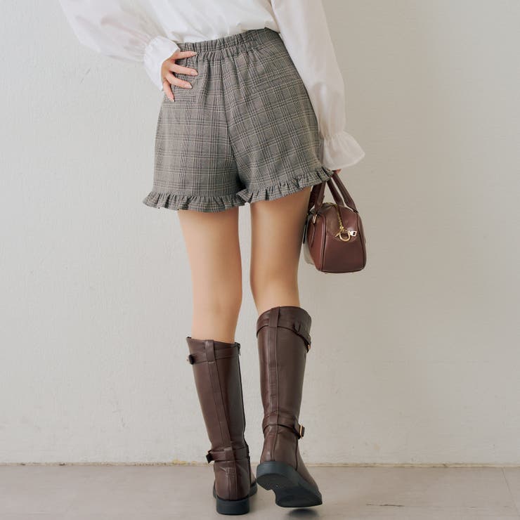 【セットアップ対応】裾フリルショートパンツ | RMAF　NICE CLAUP / OLIVE des OLIVE | 詳細画像5 