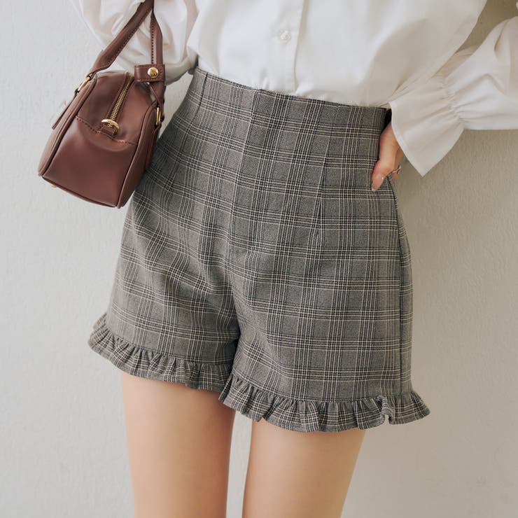 柄2 | 【セットアップ対応】裾フリルショートパンツ | RMAF　NICE CLAUP / OLIVE des OLIVE