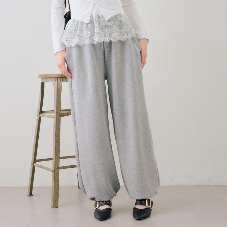 キラリロゴダンボールスウェットパンツ | RMAF　NICE CLAUP / OLIVE des OLIVE | 詳細画像2 