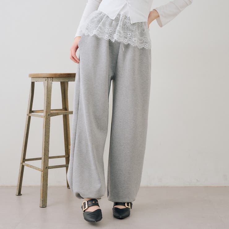 キラリロゴダンボールスウェットパンツ | RMAF　NICE CLAUP / OLIVE des OLIVE | 詳細画像3 