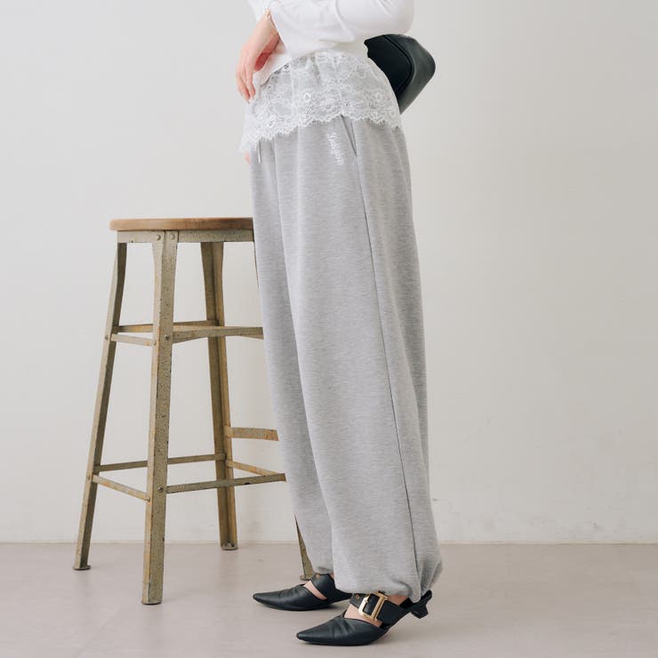 キラリロゴダンボールスウェットパンツ | RMAF　NICE CLAUP / OLIVE des OLIVE | 詳細画像4 