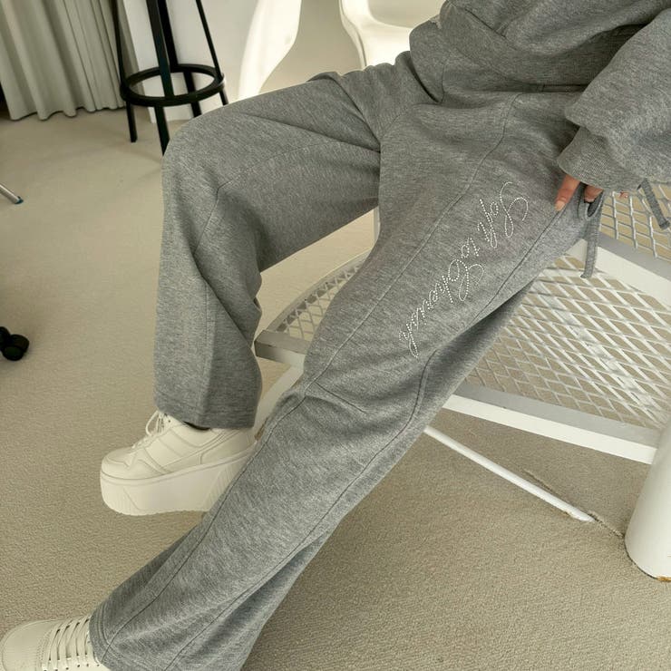 【セットアップ対応】ラメ裏毛スウェットパンツ | RMAF　NICE CLAUP / OLIVE des OLIVE | 詳細画像8 