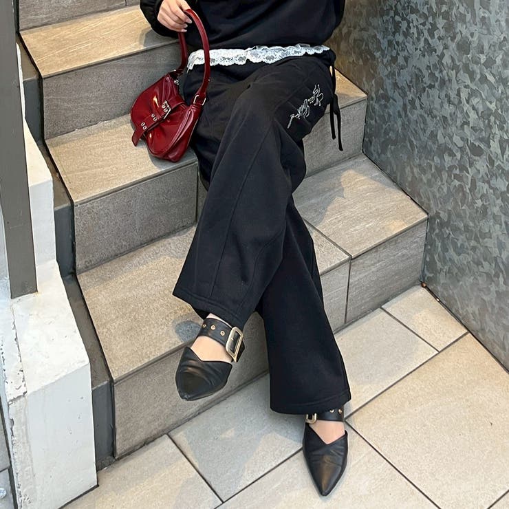 【セットアップ対応】ラメ裏毛スウェットパンツ | RMAF　NICE CLAUP / OLIVE des OLIVE | 詳細画像12 