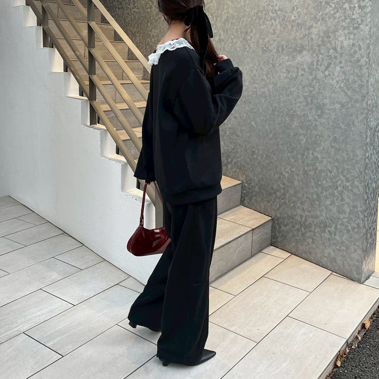 【セットアップ対応】ラメ裏毛スウェットパンツ | RMAF　NICE CLAUP / OLIVE des OLIVE | 詳細画像16 