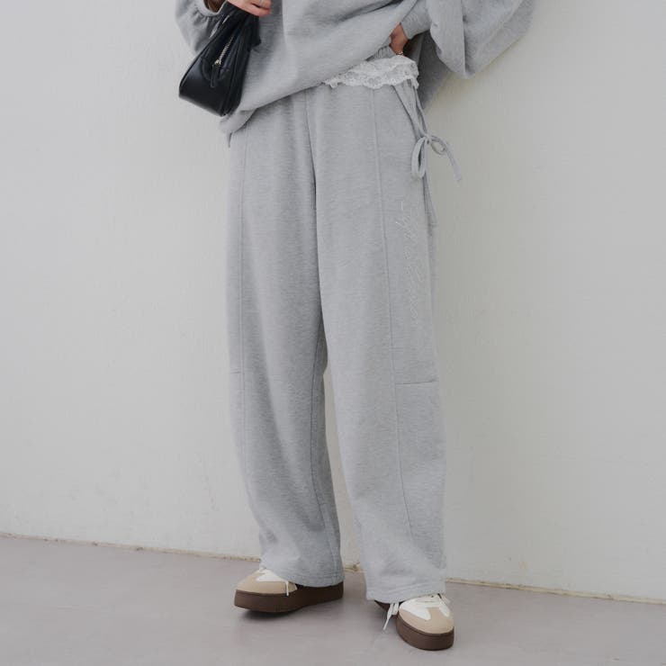 【セットアップ対応】ラメ裏毛スウェットパンツ | RMAF　NICE CLAUP / OLIVE des OLIVE | 詳細画像17 